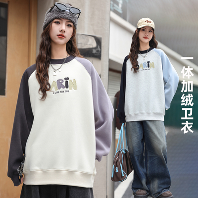 女童加绒卫衣2025冬季新款