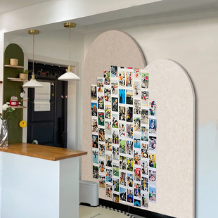 定制羊毛毡板照片墙房间装饰创意墙面软木板留言板宿舍背景板拍立