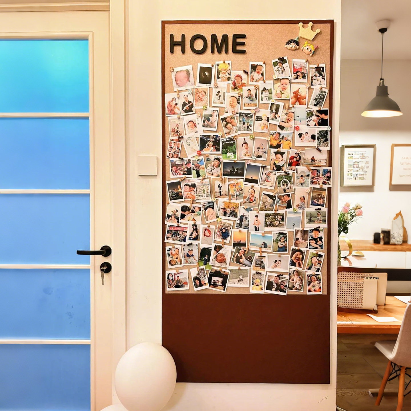 免打孔毛毡板墙贴创意照片墙定制