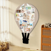 定制毛毡板软木板照片墙留言板房间装 饰背景板拍立得相片墙客厅高