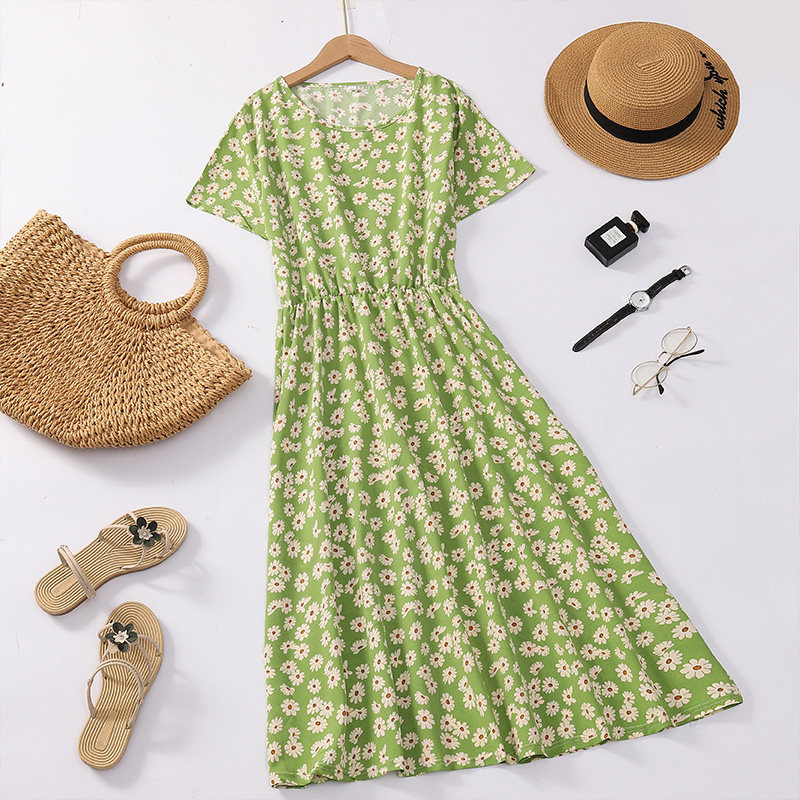 妈妈装中老年新款时尚百搭碎花连衣裙宽松显瘦气质裙子超仙女森系,女装/女士精品,中老年女装,淘宝优惠券,粉丝福利购,淘宝优惠卷