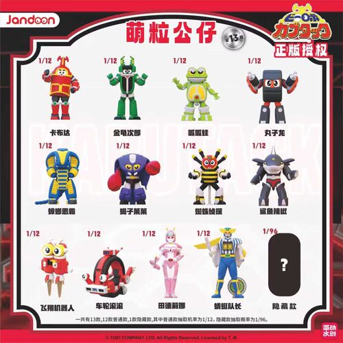 简动文创铁甲小宝萌粒公仔盲盒