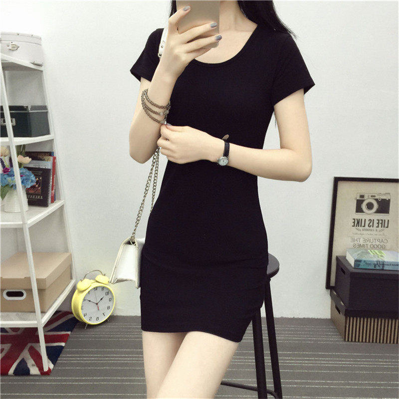 新款短袖t恤女衣服韩版纯棉修身上衣2020夏装中长款黑色打底衫潮|ruв категории плесень играть/Аниме/вокруг/cos/настольные игры, Косплей одежды/реквизит/услуги, Косплей женской одежды - от Buy2taobao.com для оказания профессиональной услуги покупки агента Taobao