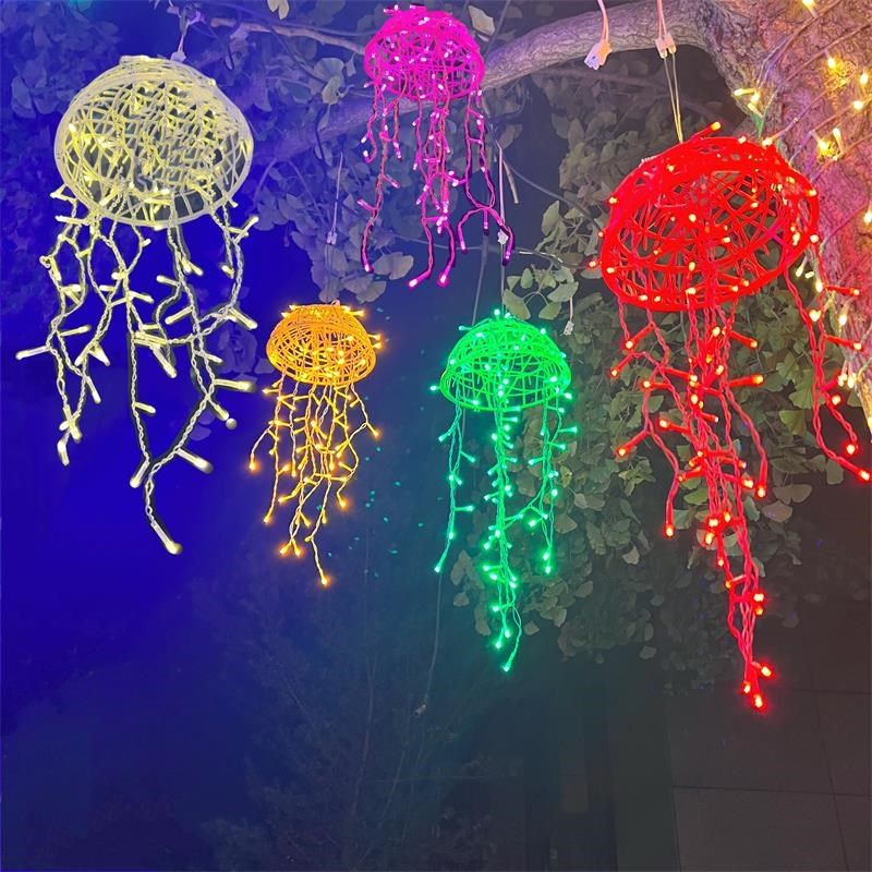 精选led水母灯j闪灯串灯满天星藤球灯户外防水公园广场挂树上的装,节庆用品/礼品,装饰灯,淘宝优惠券,粉丝福利购,淘宝优惠卷