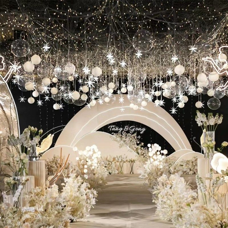 精选婚礼堂吊顶灯串10头LED串联圆球形吊灯婚礼布U置橱窗装饰灯球,节庆用品/礼品,装饰灯,淘宝优惠券,粉丝福利购,淘宝优惠卷