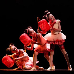 优选十二届小荷风采n灯火演出服红灯笼舞蹈服蓬蓬裙表演服喜庆服