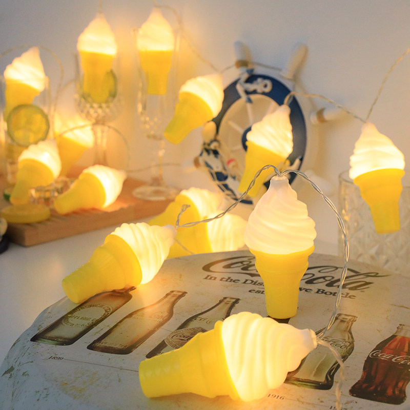 精选冰淇淋装饰灯露营户外防水遥控D灯串甜筒棒冰场景布置发光气,节庆用品/礼品,装饰灯,淘宝优惠券,粉丝福利购,淘宝优惠卷