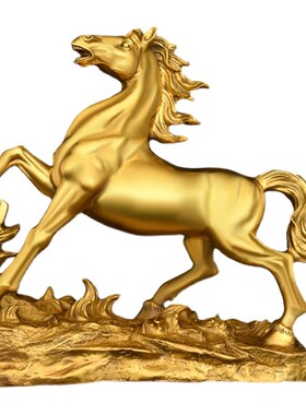 新年全铜生肖马摆件马到成功家用办公室桌面装饰店铺X开业礼品跃