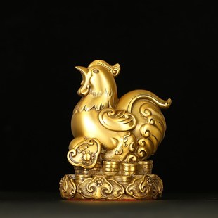 新年黄铜如意十i二生肖摆件鼠牛虎兔龙蛇马羊猴鸡狗猪三合局家居