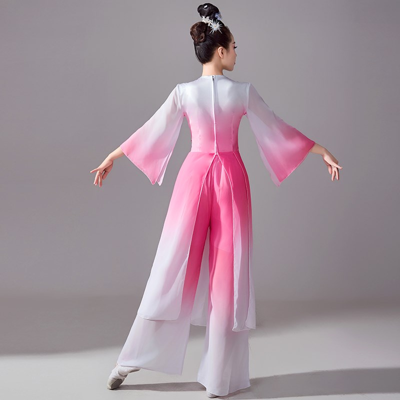 新选中国风现代表演服高端扇子w舞蹈服装套装2025新款成人演出服