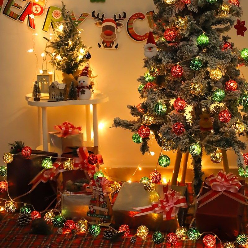 精选圣诞节日房间装饰氛围灯带圆球彩灯闪M灯串灯装扮派对主题场,节庆用品/礼品,装饰灯,淘宝优惠券,粉丝福利购,淘宝优惠卷