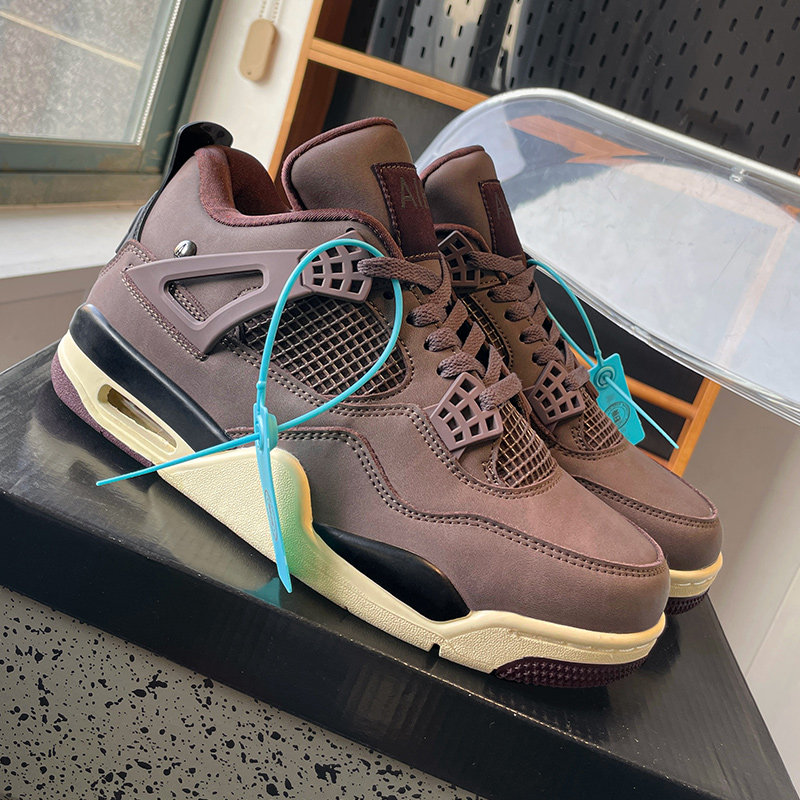 正版aj4高帮鞋，男士厚底百搭