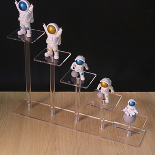 亚克力阶梯形小展台手办展示架摆放香水首饰公仔展示台