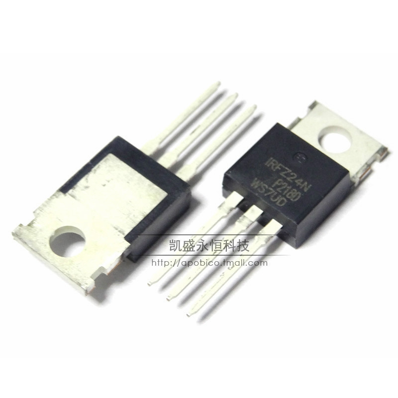 直插 IRFZ24 IRFZ24N TO-220 55V 17A MOSFET N通道 MOS管 场效应