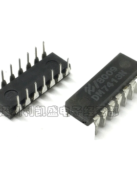 DM7413N SN74LS13N HD74LS13P 74LS13 DIP14 4输入双与非门触发器