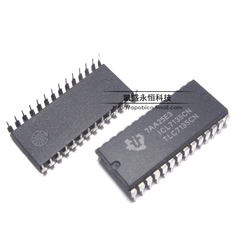 直插 ICL7135CN TLC7135CN DIP-28 4.5位 0.003K 模数转换器(ADC)