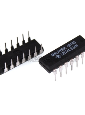 直插式 74LS24 SN74LS24N HD74LS24P DIP-14 输入四与非门 触发器
