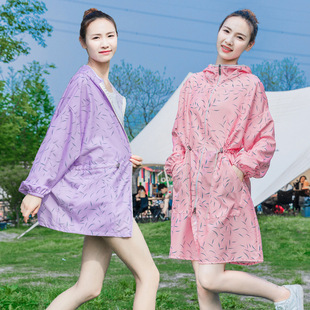 春夏新款 女罩衣家用厨房做饭围裙防污耐脏上班外穿外套工作服