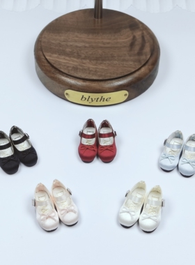 Anelf新款现货blythe小布娃娃鞋ob22 ob24 azone妖精体绸缎面提香