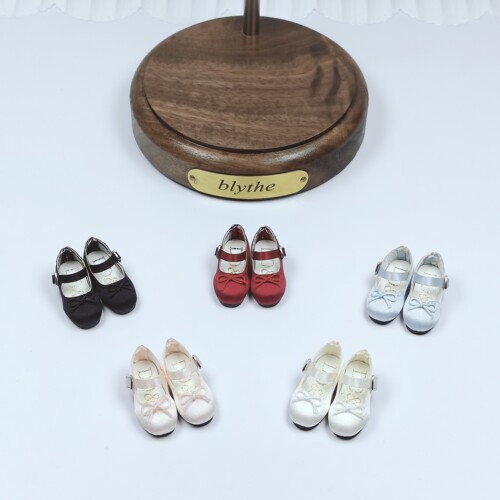 Anelf新款包邮blythe小布娃娃鞋ob22 ob24 azone妖精体绸缎面提香