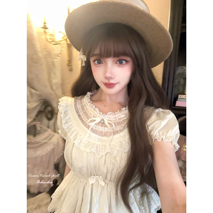 T2418 蕾丝古董娃娃衫 莉摩Bobon21露珠之吻 法式