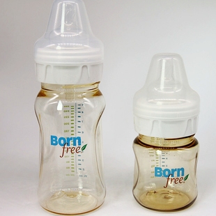 美国Born 清仓 free新生儿防胀气防呛奶奶瓶宽口径PES塑料不含BPA