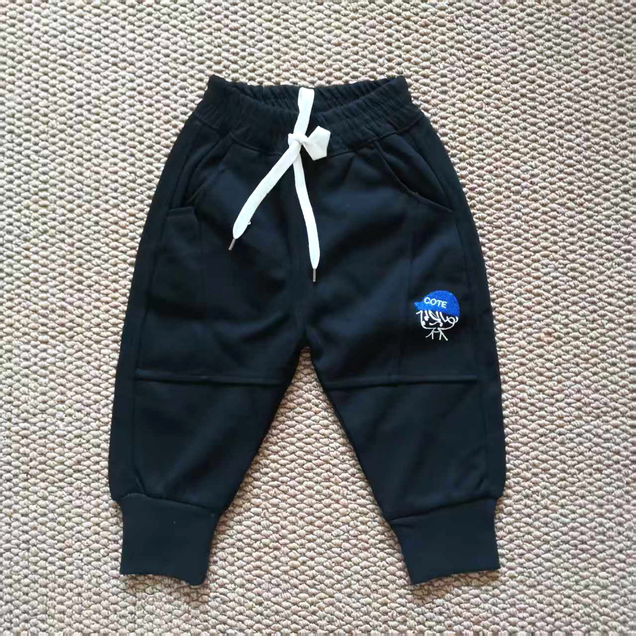 春秋季儿童运动裤黑色束脚卫裤男童女童抽绳休闲长裤宽松裤子176,童装/婴儿装/亲子装,运动裤卫裤,淘宝优惠券,粉丝福利购,淘宝优惠卷