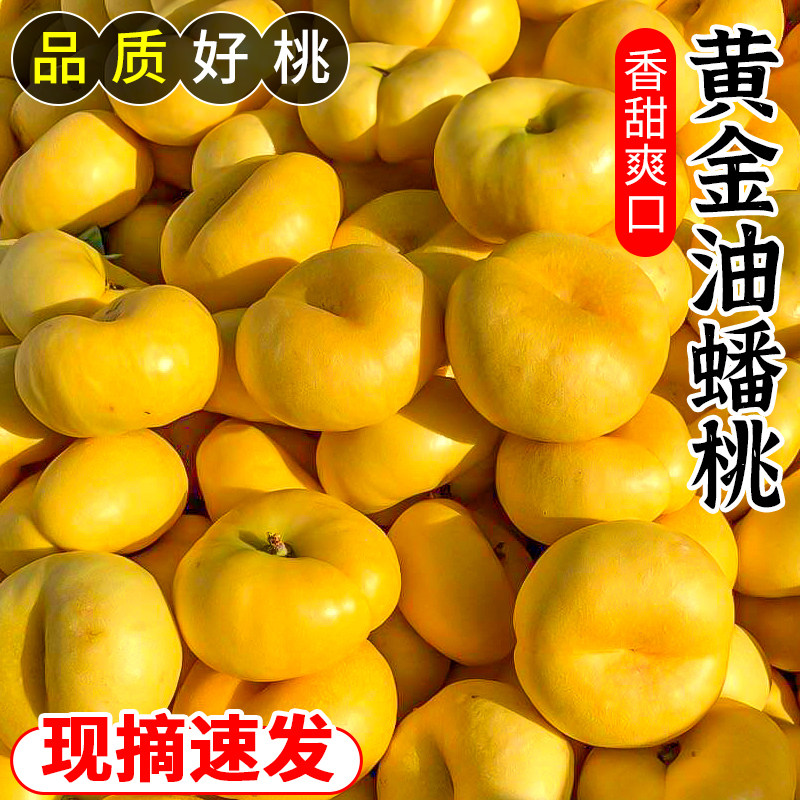 黄金油蟠桃新鲜水果应当季整箱