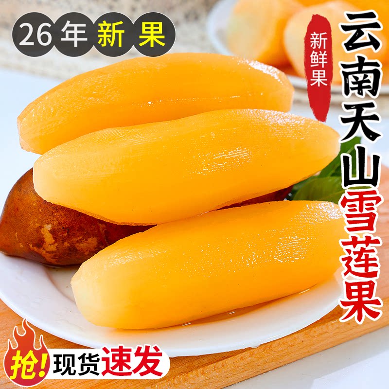 天山雪莲果9斤新鲜水果云南当季整箱特级现挖雪连果一级红心包邮