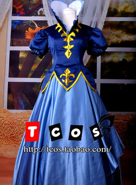 TCOS T037 妖精的尾巴 雨女 朱毕安罗克丝cos服 动漫cosply服装