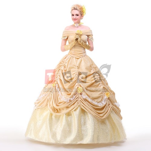 美女与野兽贝儿公主裙