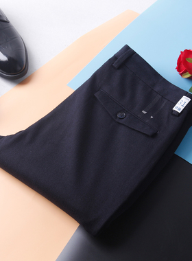 300+品质HL28239商务D系列修身合体直筒黑色秋冬季长裤子男士青年