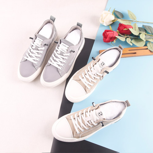 男款休闲板鞋帆布鞋低帮运动系带