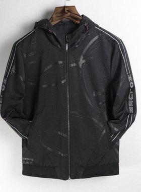 HL35081 男款连帽外套夹克风衣运动款春秋款青年款