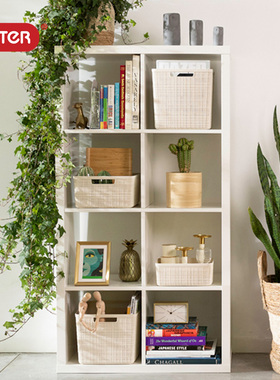 KETER JUTE塑料储物收纳筐收纳篮卧室杂物篮脏衣篮桌面玩具整理