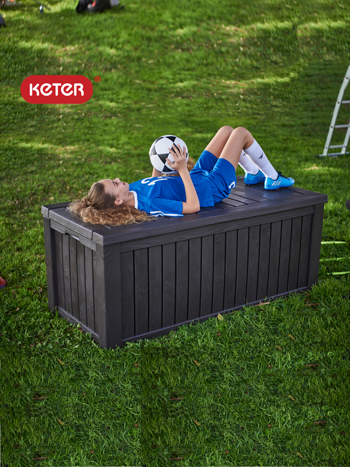 keter收纳箱570L复古风可上锁