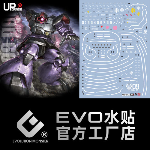 EVOMG217大魔陆战型荧光水贴