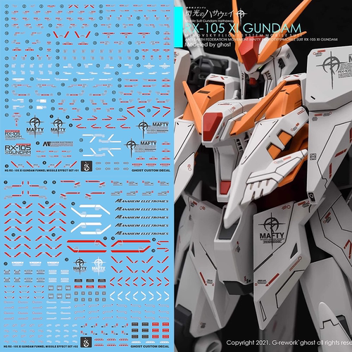 炎HGRX-105柯西荧光水贴