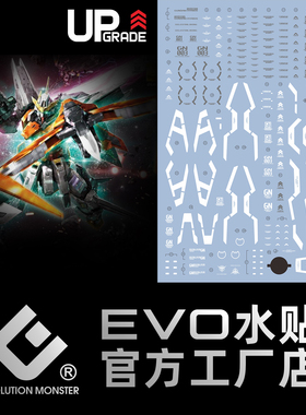 EVO MG212 主天使 Kyrios GN-003 阿里路亚 00 高达荧光模型水贴