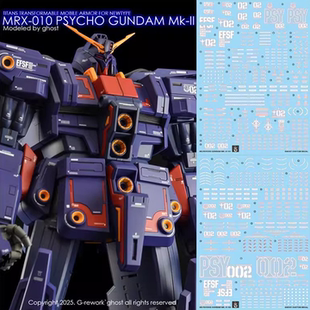 炎 HGUC 精神力高达MK2 新吉翁标志式样 联邦军式样 荧光模型水贴