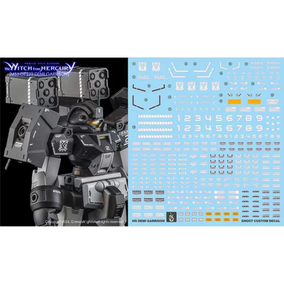 炎HG学院警卫机荧光水贴