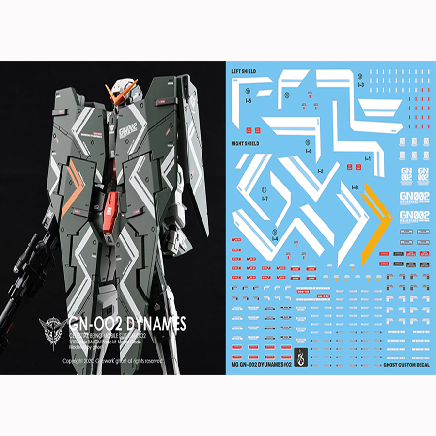 炎MG力天使荧光水贴