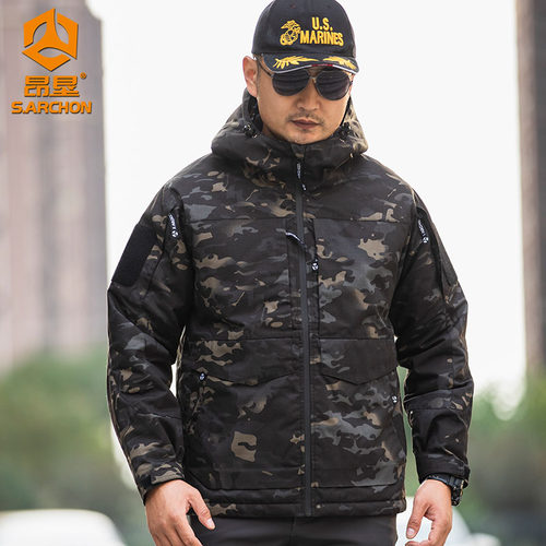 赤焰热反射战术棉服户外迷彩保暖