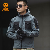 户外冲锋衣男士 三合一春夏加绒防风保暖防水运动休闲钓鱼夹克外套