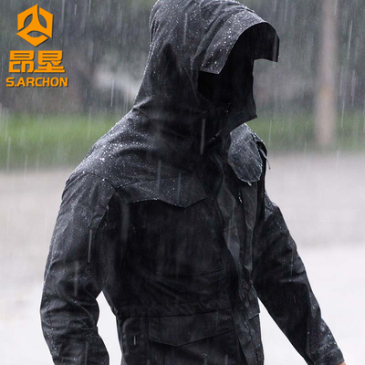 战术迷彩登山服加绒三合一冲锋衣