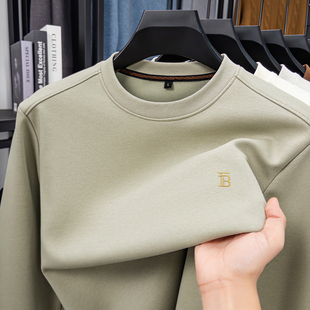 意大利正品 内搭上衣大码 男士 加绒加厚棉质打底衫 卫衣冬季 2025新款