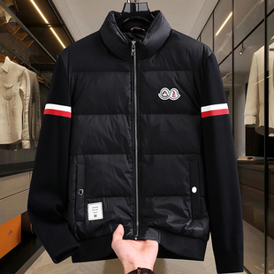 2025冬季欧货轻奢立领短款羽绒服男士休闲潮流加厚90白鸭绒外套男
