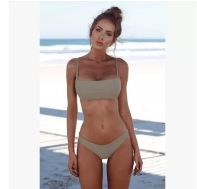 Слинг sexy раздельный купальник европейский и американский раздельный купальник женский sexy однотонный купальник