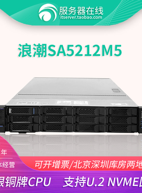 浪潮SA5212M5 M4 NF5280 5270m4/m5 2U机架式服务器主机12盘3.5寸