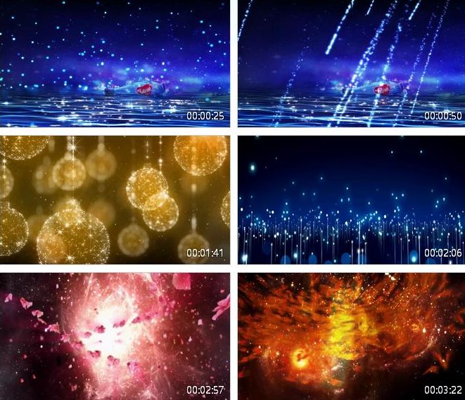 一生有你歌曲背景 绚丽粒子星空 舞台背景视频 led动态视频素材